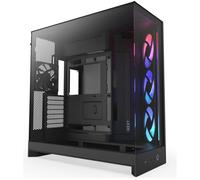 NZXT H9 Flow RGB ATX Mid-Tower PC Case - Black, Black