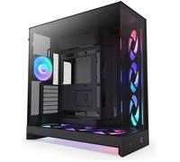 NZXT H9 Flow RGB ATX Mid-Tower PC Case - Black, Black