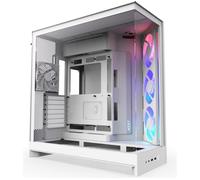 NZXT H9 FLOW RGB ATX Mid-Tower PC Case - White, White
