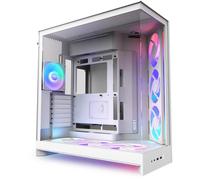 NZXT H9 Flow RGB+ Mid Tower Gaming Case - White