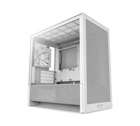 NZXT H3 Flow Tempered Glass White Micro-ATX PC Gaming Case