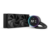 NZXT Kraken Elite 240 RGB 280 mm Liquid CPU Cooler - RGB LED, Black, Black