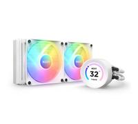 NZXT Kraken Elite 240 RGB - RL-KR24E-W1-240mm AIO CPU Liquid Cooler - Customizable 2.36" Wide-Angle LCD Display for GIFs, Images, Performance Metrics - 2 x F120 RGB Core Fans - White