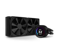 NZXT Kraken Elite 240 - RL-KN24E-B1-240mm AIO CPU Liquid Cooler - Customizable 2.36" Wide-Angle LCD Display for GIFs, Images, Performance Metrics and More - 2 x F120P Fans - Black
