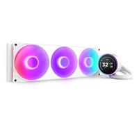 NZXT Kraken Elite 420 RGB 2025 - AIO CPU Liquid Cooler - 420mm Radiator - F420 RGB Core Fan - Customizable 2.72" IPS LCD Turbine Pump - AMD® AM5, AM4 - Intel® LGA 1851/1700, 1200/115X - White