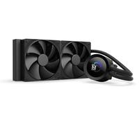 NZXT Kraken Plus 240 - AIO CPU Liquid Cooler - 240mm Radiator - 2 x F120P Fans - Customizable 1.54" Square LCD - AMD® AM5, AM4 - Intel® LGA 1851/1700, 1200/115X - Black