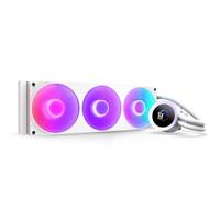 NZXT Kraken Plus 360 RGB - AIO CPU Liquid Cooler - 360mm Radiator - F360 RGB Core Single Frame Fan - Customizable 1.54" Square LCD - AMD® AM5, AM4 - Intel® LGA 1851/1700, 1200/115X - White