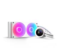 NZXT Kraken Plus 240 RGB - AIO CPU Liquid Cooler - 240mm Radiator - F240 RGB Core Single Frame Fan - Customizable 1.54" Square LCD - AMD® AM5, AM4 - Intel® LGA 1851/1700, 1200/115X - White