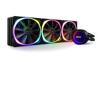 NZXT Kraken X73 RGB 360mm - RL-KRX73-R1 - AIO RGB CPU Liquid Cooler - Rotating Infinity Mirror Design - Improved Pump - Powered By CAM V4 - RGB Connector - Aer RGB V2 120mm Radiator Fans (3 Included)