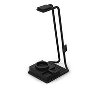 NZXT Relay SwitchMix PC Gaming Headset Stand & Audio Mixer - AP-USMSM-B1 - Seamless Switching Between Headset & Speaker Audio - Studio-Grade Mixer - DTS 7.1 Surround Sound - Black