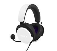 NZXT Relay Wired PC Gaming Headset - AP-WCB40-W2 -Hi-Res Audio Certified - DTS Headphone:X - 7.1 Surround Sound - Lightweight & Comfortable Design - Detachable Microphone - CAM Software - White