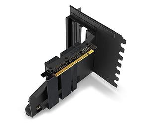 NZXT Vertical GPU Mounting Kit - AB-RH175-B1-175 mm PCIe 4.0x16 Riser Cable - GPU Holder - Sturdy Steel Bracket - Black