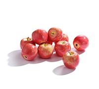 NZXVSE 10PCS Artificial Red Green Apples, Realistic Fake Apples, Fake Simulation Fruits Decorations, Realistic Fruit Model for Home Kitchen Photography Prop Table Desk Ornament