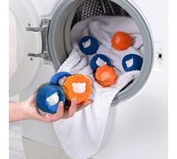 NZXVSE 6pcs Laundry Dryer Balls Reusable, Eco-Friendly Sponge Wash Ball, Soft Washing Balls, Pet Hair Removal Cleaning Ball for Laundry Washing Machine