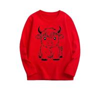 NZYIHAO Long Sleeve Shirt Girls Print Blouse Kids Casual T-Shirt Loose Tops Lightweight Tops Crew Neck T Shirt Long Sleeve T-Shirt Basic Long Sleeve Comfortable T-Shirts Teenager Girls Clothing, #02