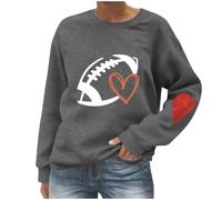 NZYIHAO Long Sleeve Women's 3D Print Sweatshirt Fashion Pullover Crew Neck Blouse Comfortable Sportswear Long Sleeve Tops Slim Fit Tops Winter Long Shirt Sports Shirt Casual Streetwear, darkgray, S