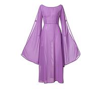 NZYIHAO Offers of the Day Today Lightning Offers Medieval Dress Women's Renaissance Clothing Trumpet Sleeves Halloween Cosplay Carnival Costume Long