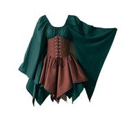 NZYIHAO Offers of the Day Today Victorian Women's Dress Renaissance Gothic Witch Costume Women's Carnival Costume Maxi Dress Medieval Dress