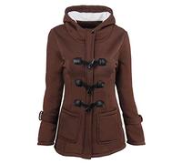 NZYIHAO Winter Coat Women's Warm Winter Jacket Elegant Hooded Jacket Lined Fleece Jacket Plain Sweat Jacket Long Sleeve Transition Jacket Large Sizes Jacket with Hood Zip Up Hoodie Thick Coat Women's