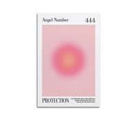 nzzmy Angel Number 444 Poster Vintage Art Cover Room Decor Aesthetic Bedroom Decor Canvas Posters For Bedroom 08x12inch(20x30cm) Unframe-style