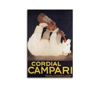 nzzmy Bitter Campari 1891 Milan Italy Vintage Poster Vintage Art Cover Room Decor Aesthetic Bedroom Decor Canvas Posters For Bedroom 16x24inch(40x60cm) Unframe-style