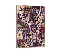 nzzmy Everything Everywhere All at Once Poster Vintage Art Cover Room Decor Aesthetic Bedroom Decor Canvas Posters For Bedroom 12x18inch(30x45cm) Frame-style