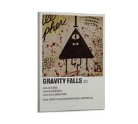 nzzmy Gravity Falls Poster Vintage Art Cover Room Decor Aesthetic Bedroom Decor Canvas Posters For Bedroom 08x12inch(20x30cm) Frame-style