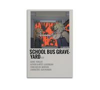 nzzmy School Bus Graveyard Poster Vintage Art Cover Room Decor Aesthetic Bedroom Decor Canvas Posters For Bedroom 12x18inch(30x45cm) Unframe-style
