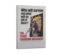 nzzmy The Texas Chain Saw Massacre Poster Vintage Art Cover Room Decor Aesthetic Bedroom Decor Canvas Posters For Bedroom 12x18inch(30x45cm) Frame-style