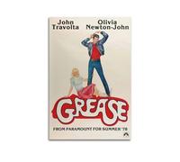 nzzmy Vintage Movie Grease Poster Vintage Art Cover Room Decor Aesthetic Bedroom Decor Canvas Posters For Bedroom 12x18inch(30x45cm) Unframe-style