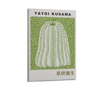 nzzmy Yayoi Kusama Poster Vintage Art Cover Room Decor Aesthetic Bedroom Decor Canvas Posters For Bedroom 12x18inch(30x45cm) Frame-style