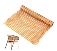 NZZVNZ Cane Rattan Webbing Roll 35 x 150cm, PE Rattan Webbing Rattan Mesh, Open Mesh Rattan Roll Cane Webbing for Caning Projects, Furniture, Chair, Cabinet