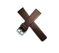 NZZXTO Replacement Leather Watch Band for Skagen Unisex Watches with Screw （28mm Dark brown