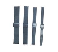 NZZXTO Replacement Stainless Steel Watch Band for Skagen Bering Unisex Watches with Screw，Fits More Sizes （18mm Deep Blue Hole pitch 9mm