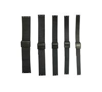 NZZXTO Replacement Stainless Steel Watch Band for Skagen Bering Unisex Watches with Screw，Fits More Sizes （10mm Black Hole pitch 5mm