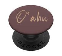 O‘ahu Hawaii Vintage elegant design PopSockets Adhesive PopGrip