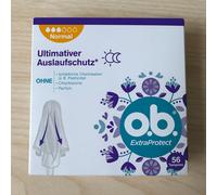 o.b. ExtraProtect Normal (Pack of 56), Tampons for Medium/Stronger Days, Dynamic Fit Technology & Extra Protective Wings for up to 100% Leakage Protection During The Period