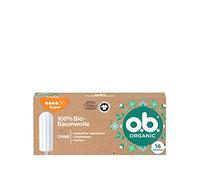 o.b. Organic Super, Organic Tampons for Strong Days, Made from 100% Organic Cotton for Reliable & Natural Protection (1 x 16 Pieces)