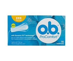 o.b. ProComfort Easy Insertion Pads and Reliable Protection 16 Pieces