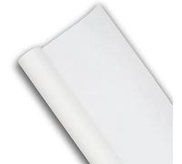 O-Bang Ji, Colered Hanji Paper Roll, Natural Fiber Unyong Texture / 45gsm, 21.3" x 590" / Korean Traditional Mulberry Paper (White)