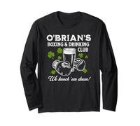 O’Brian’s Boxing & Drinking Club Design - Funny Irish Long Sleeve T-Shirt