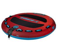 O’Brien X-Scream Towable Tube - 4 Rider Inflatable Boat Tube for Water Sports, Durable Nylon Cover, Quick Connect Tow Hook, 96” Round Design