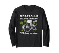 O’Carroll’s Boxing & Drinking Club Design - Irish Humor Long Sleeve T-Shirt