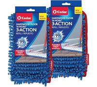 O-Cedar Dual Action Microfiber Flip Mop Refill, Dust/Microfiber Flat Mop Refill, 1 CT (Pack of 2) …
