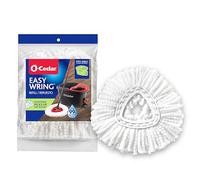 O-Cedar Easy Wring Mop Refill, White, 1