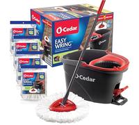 O-Cedar, Red, Gray, Spin Mop with 4 Extra Refills