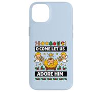O Come Let Us Adore Him Baby Jesus Nativity Christmas Case for iPhone 14 Plus