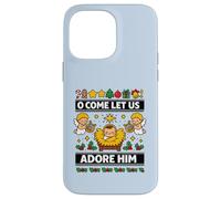 O Come Let Us Adore Him Baby Jesus Nativity Christmas Case for iPhone 14 Pro Max