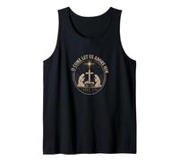 O Come Let Us Adore Him Luke 2:14 Christmas Christian Tank Top