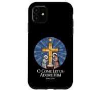 O Come Let Us Adore Him Luke 2:14 Nativity Case for iPhone 11